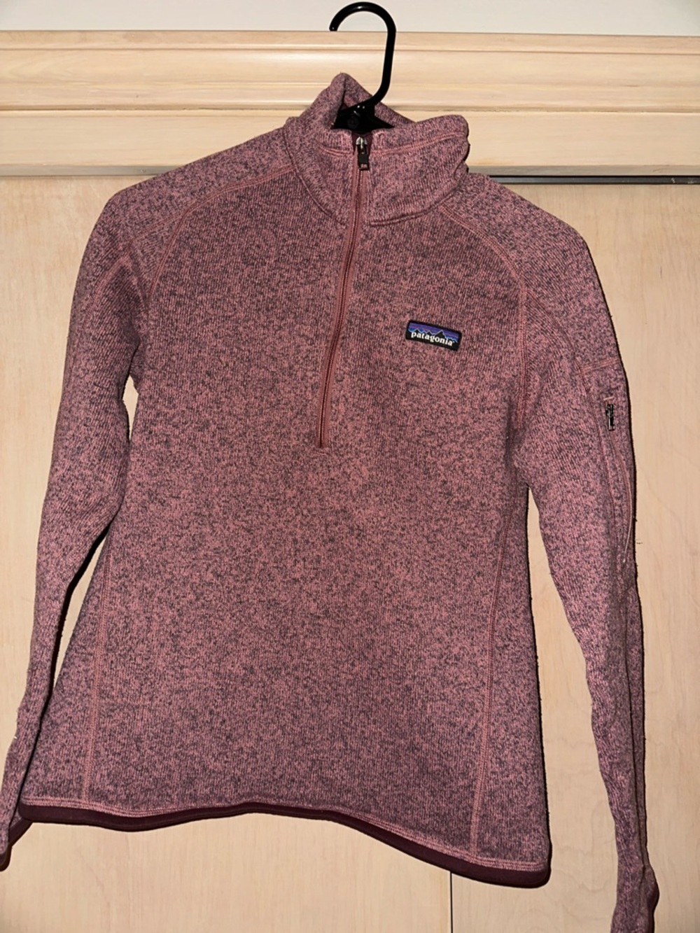 Patagonia Heathered Rose Half-Zip Fleece Pullover